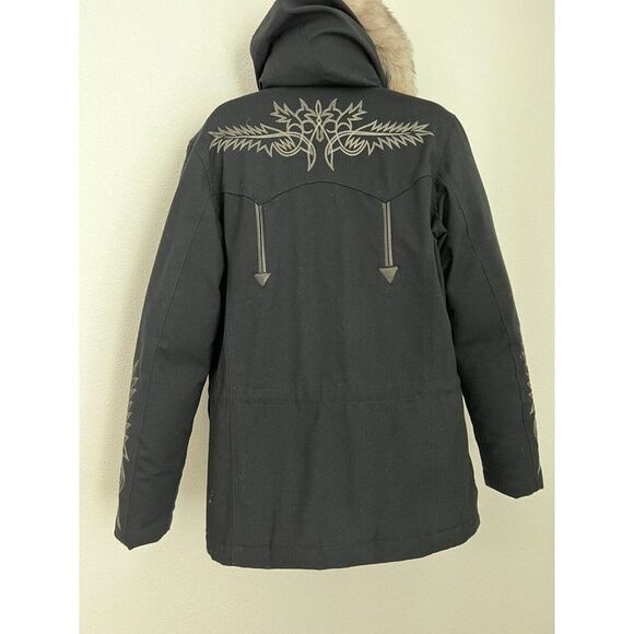 Ralph Lauren RLX Black Label Wool Southwestern Black Wool Down Embroidered Ski - Picture 6 of 12